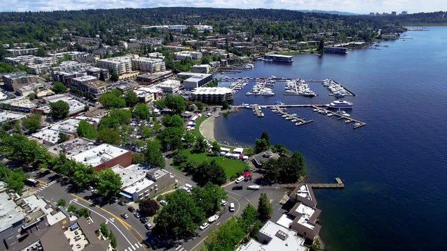 Aerial view of Kirkland, Washington