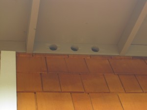 Soffit Venting for an attic space