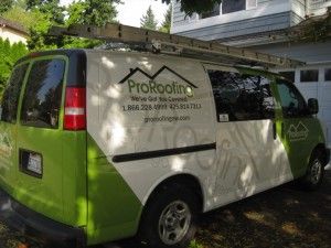 Pro Roofing Van, Pro Roofing is a Lynnwood Roofing Company